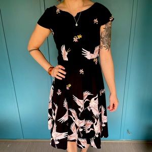 50s style swing dress